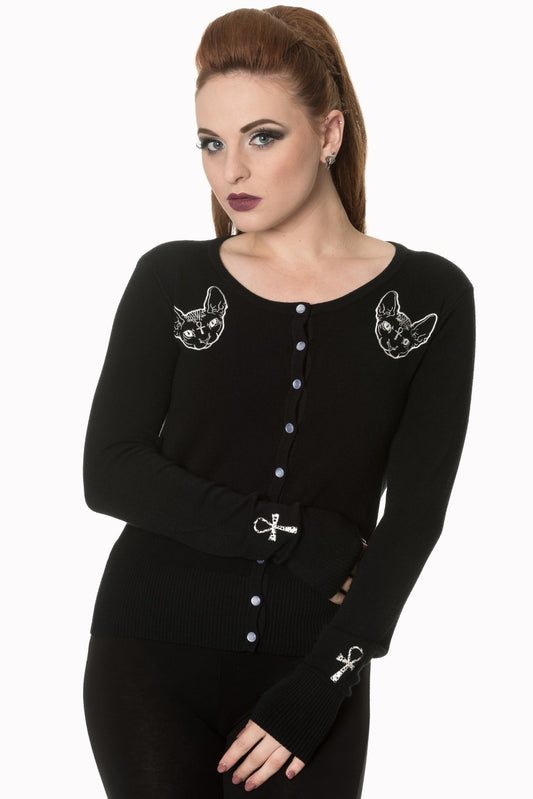 Banned Alternative 9 LIVES CAT CARDIGAN