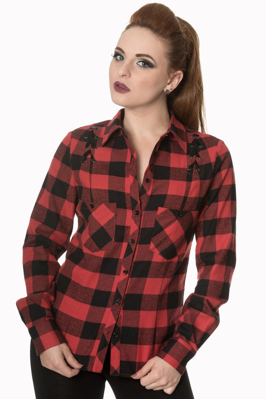 Banned Alternative BREAKING RULES CHECK SHIRT