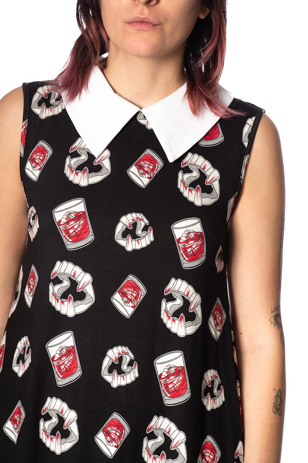 Banned Alternative GLAMPIRE COLLAR DRESS