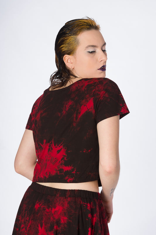 Banned Alternative TIE DYE CROP TOP