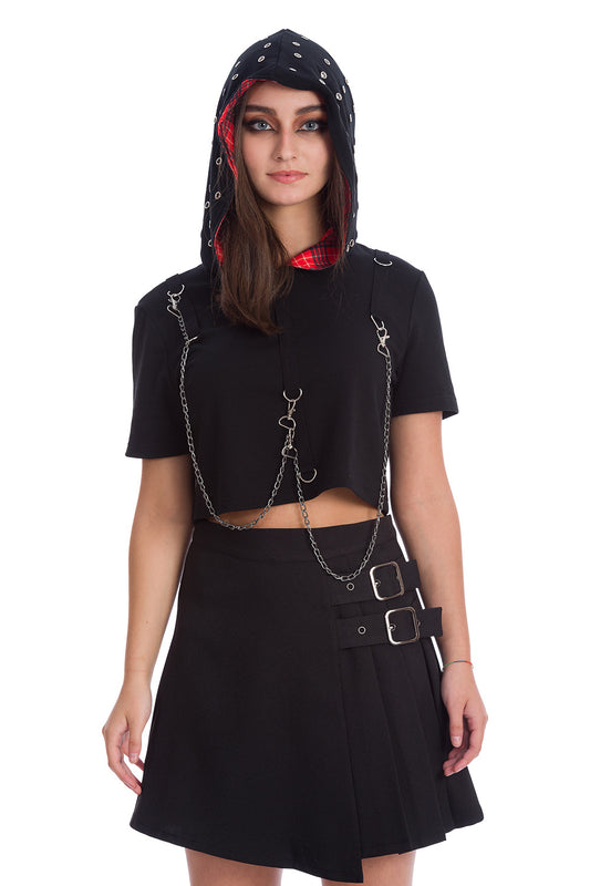 Banned Alternative YOUTH GIRL SLEEVELESS HOODIE