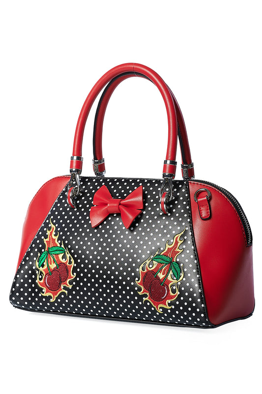 Banned Alternative CHERRY BLAZE HANDBAG