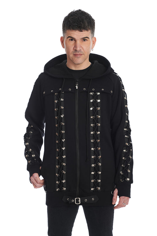 Banned Alternative DARK NIGHT MENS HOODIE