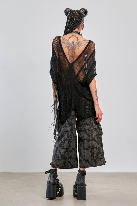 Banned Alternative Black Midnight Threads Top