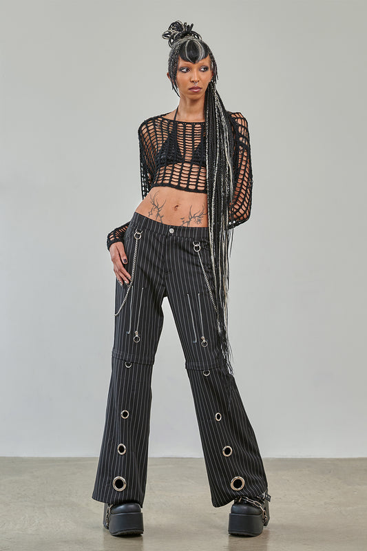Banned Alternative Black Chain Reaction Trousers