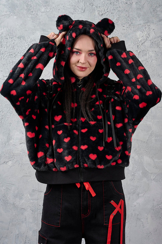 Banned Alternative Black/Red Meowgical Girl Hoodie