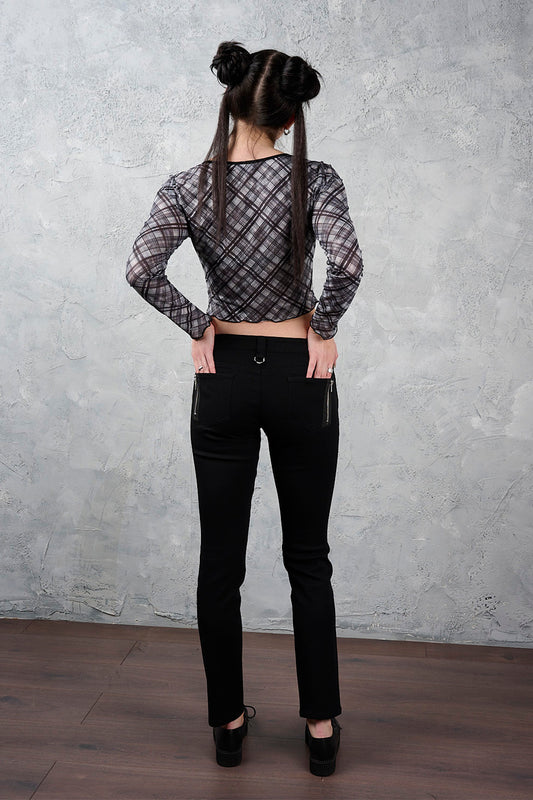 Banned Alternative Black Blackout Skinny Trousers