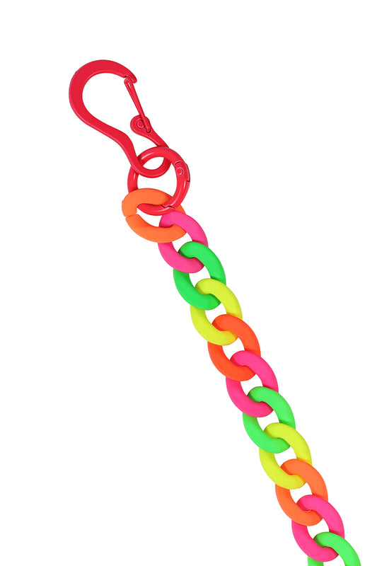BANNED Neon Riot Trouser Chain Bold Neon Chain Accessory for Alternative Fashion