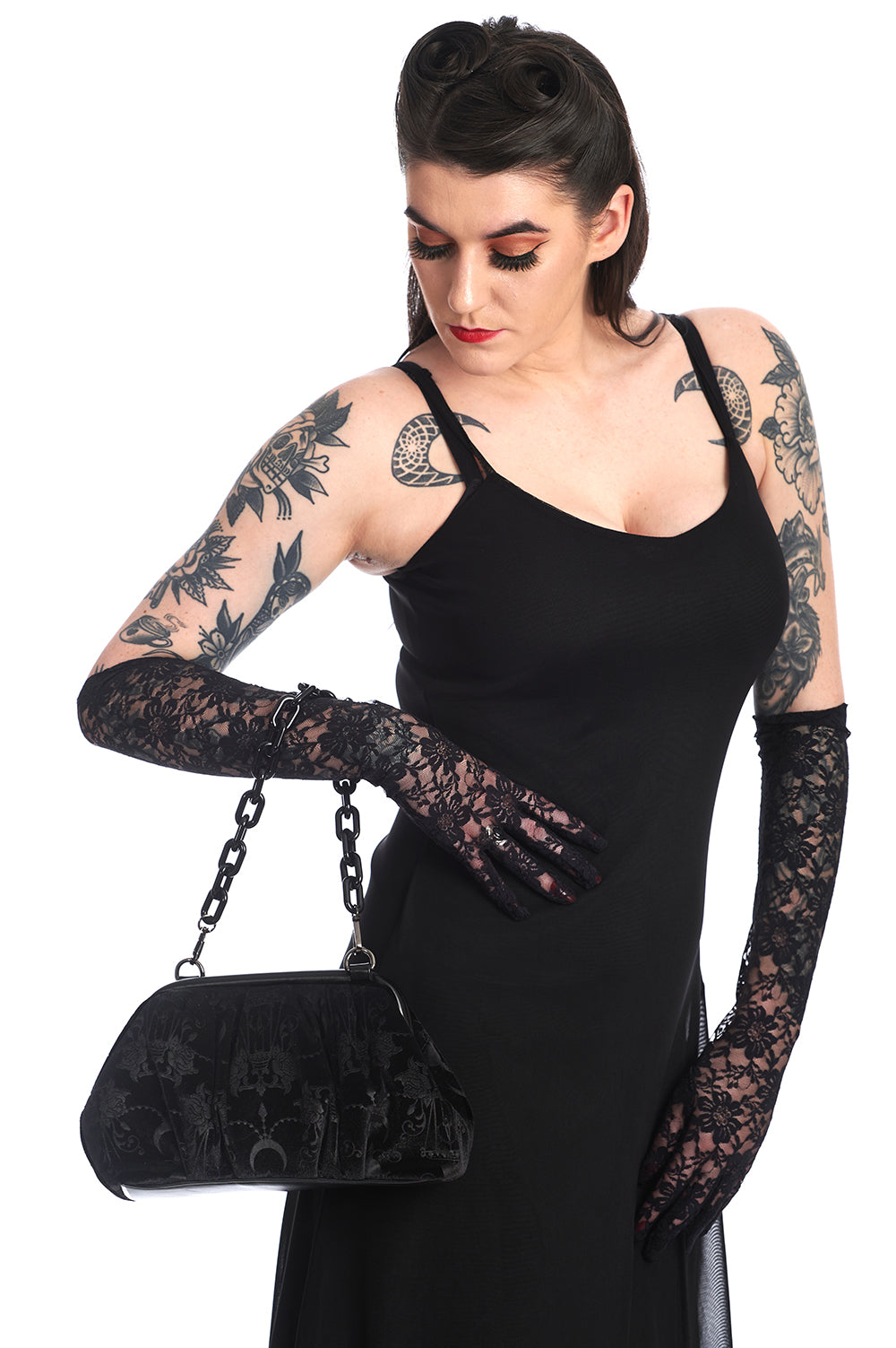 Banned Alternative VELVET CHANDELIER SHOULDER BAG