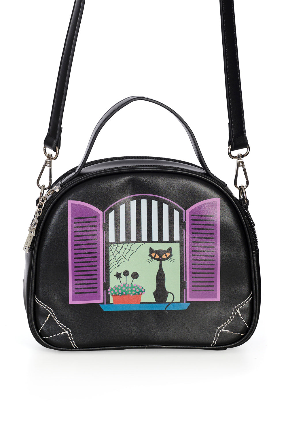 Banned Alternative Black Release The Bats Shoulder Bag