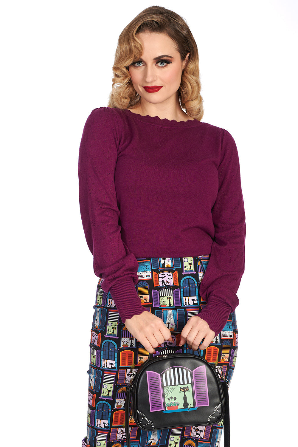 Banned Alternative WINDOW CAT SHOULDER BAG