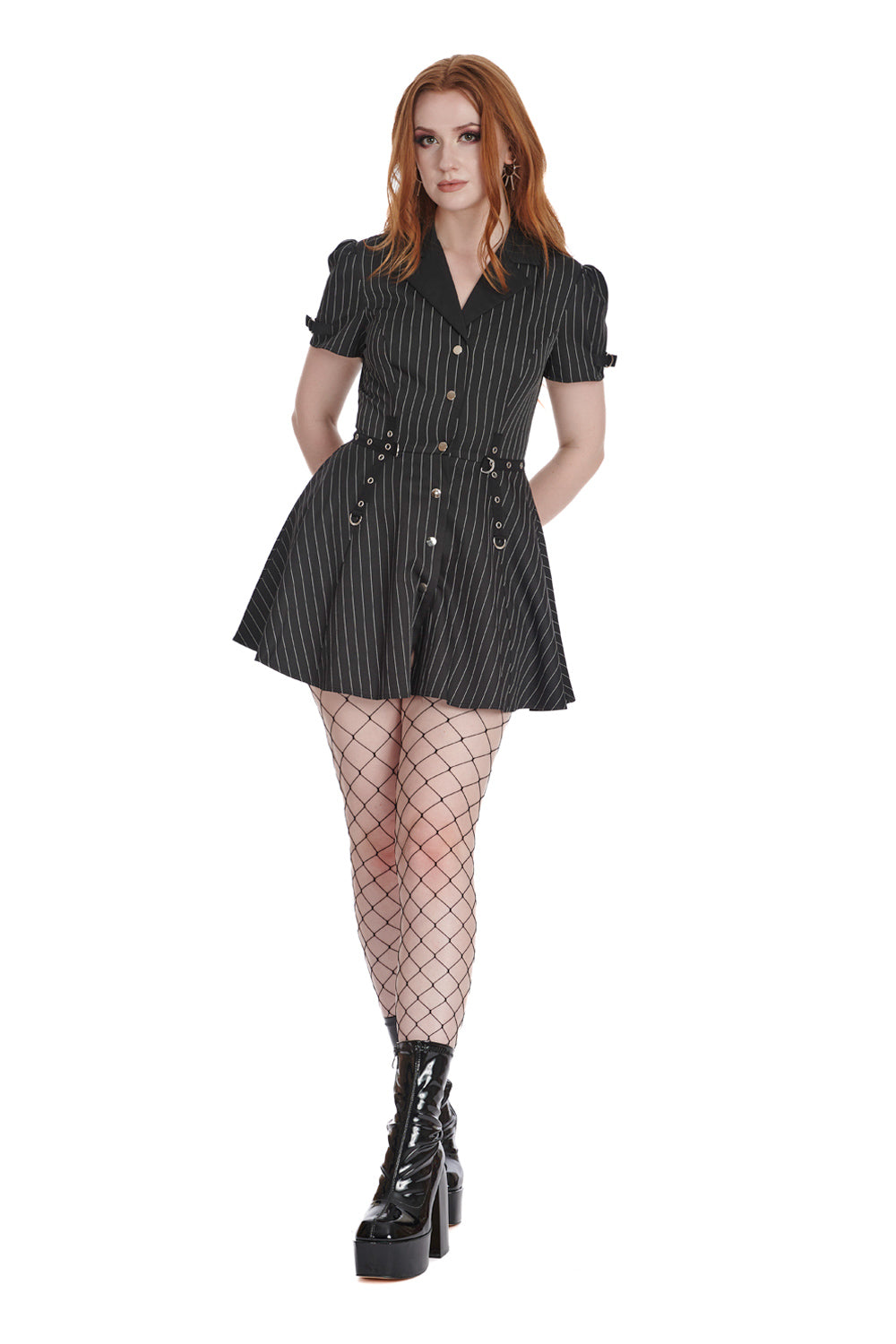 alternative black dress Black Goth Mini Dress | Goth Dress | Wednesday Dress | Punk Dress