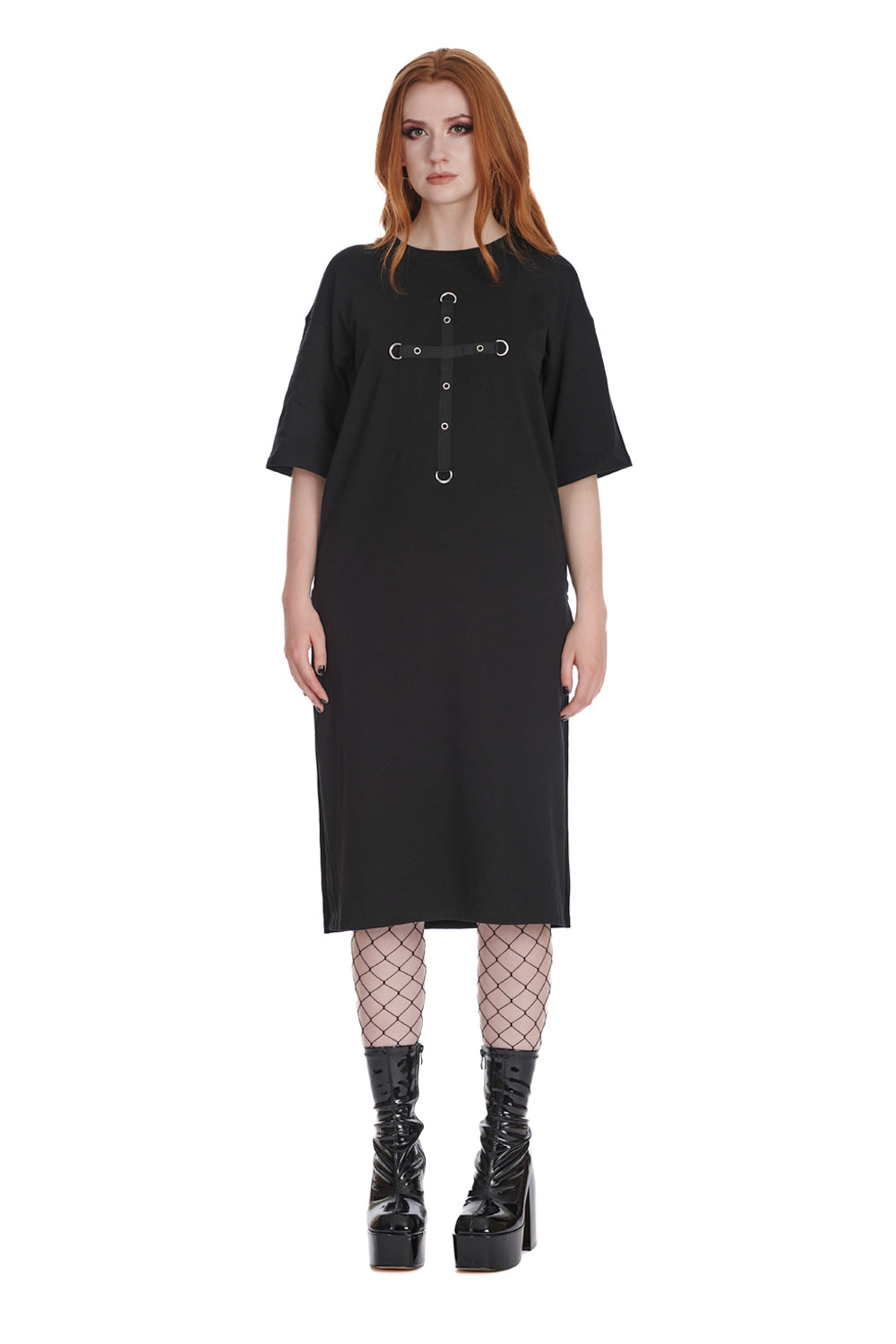 Banned Alternative FIERCE FUSION CHECK DRESS
