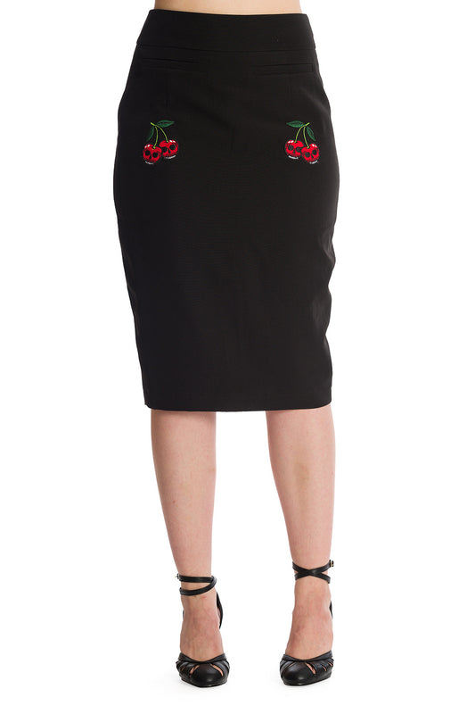 Banned Alternative CHERRY JANE PENCIL SKIRT