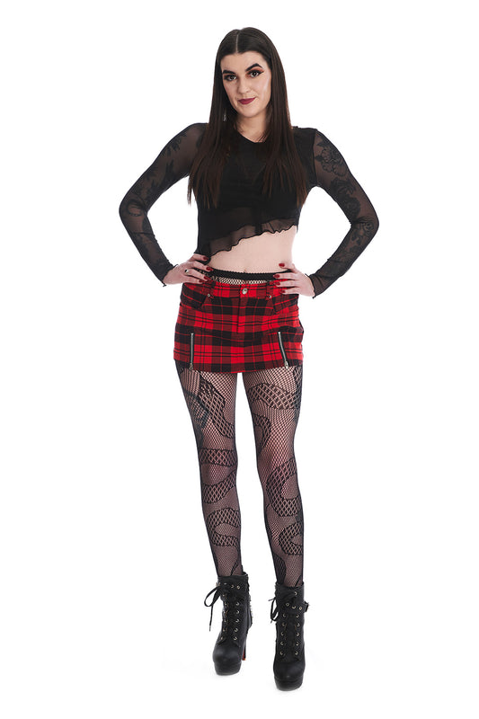 Banned Alternative ROCHELLE CHECK MINI SKIRT