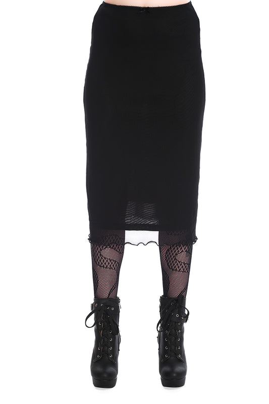 Banned Alternative KEIR MESH LONG SKIRT