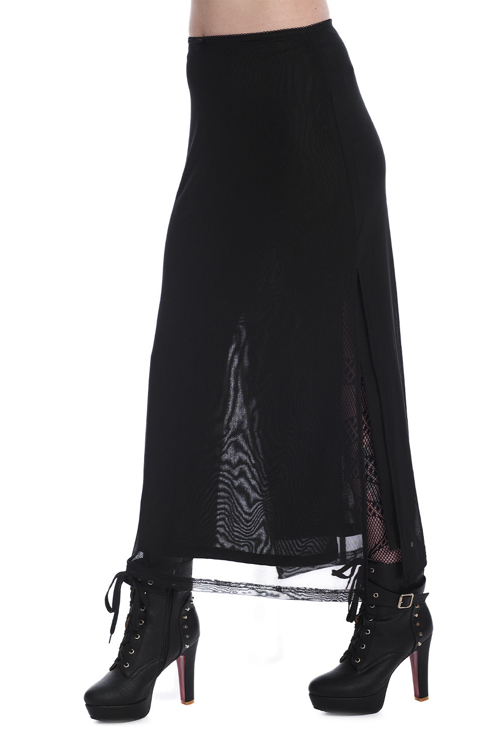 Banned Alternative PHENEX SLIT MESH SKIRT