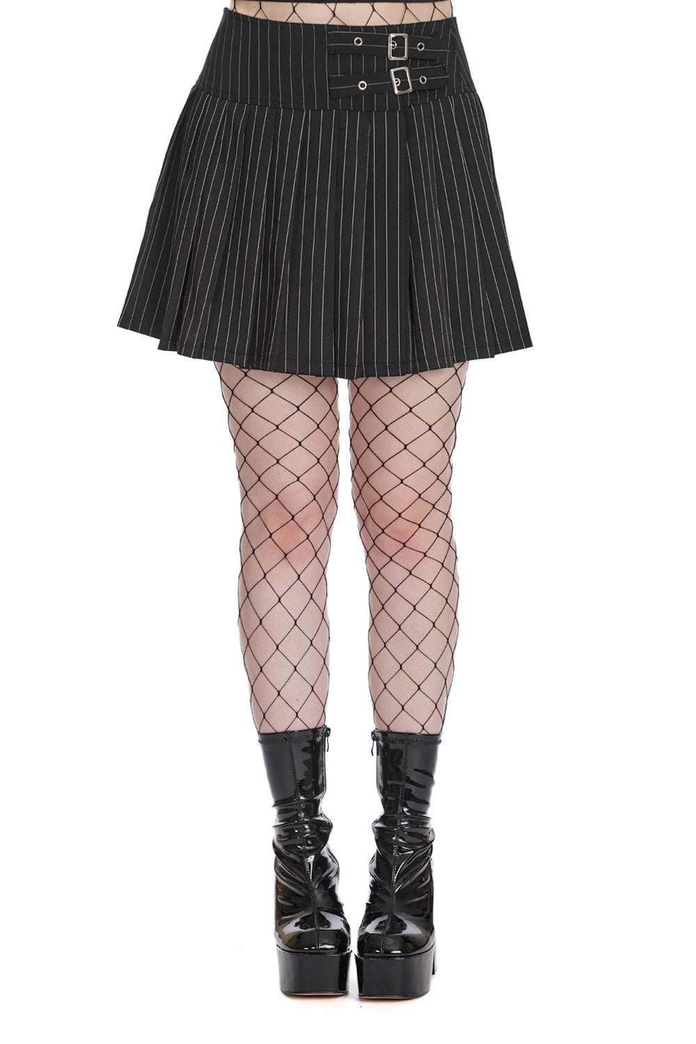 Tights Skater Skirt For Work Banned Alternative BLACK CORE