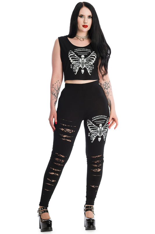 Banned Alternative SKELETON BUTTERFLY LEGGING