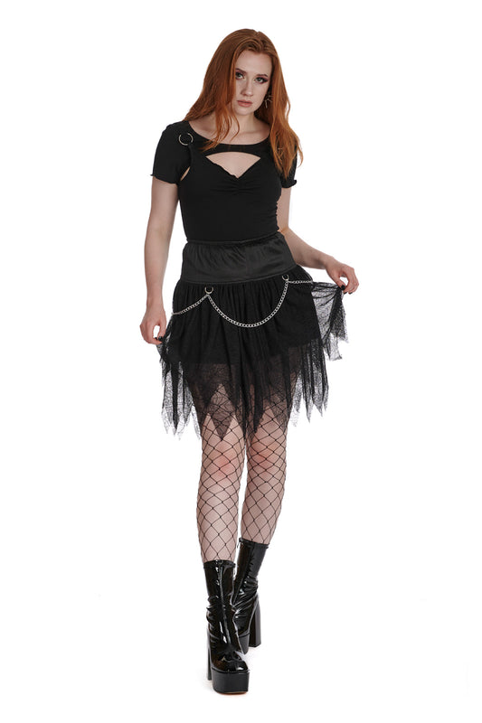 Banned Alternative LUNAR SERENADE CUT OUT TOP