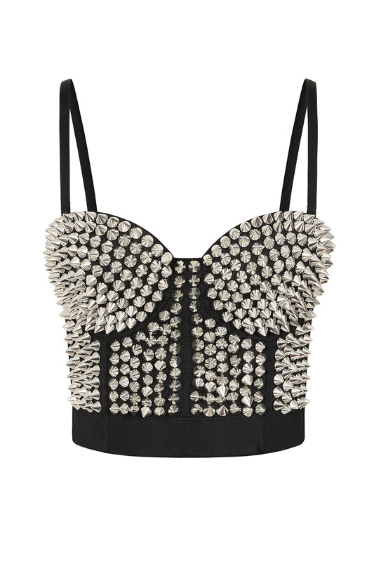 Banned Alternative Xenia spikes bustier top