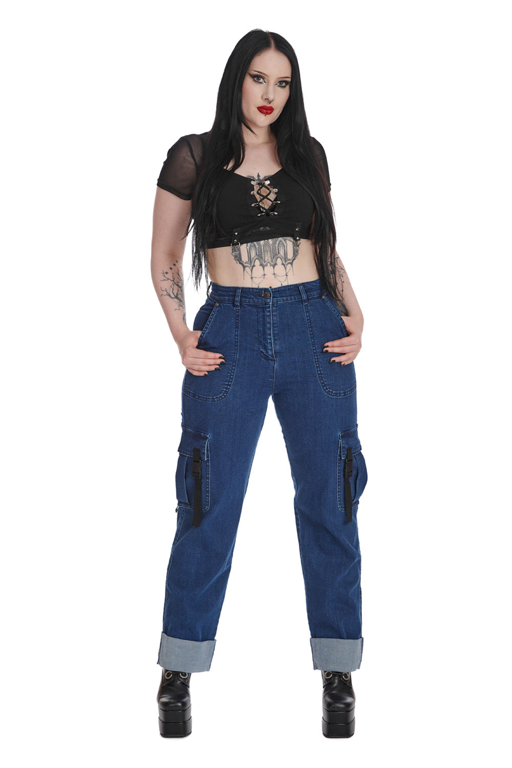 Banned Alternative URBAN EDGE DENIM TROUSERS