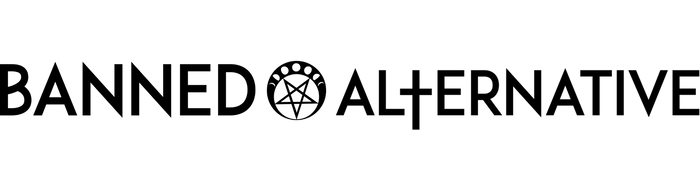 Banned Alternative logo with pentagram and moon phases