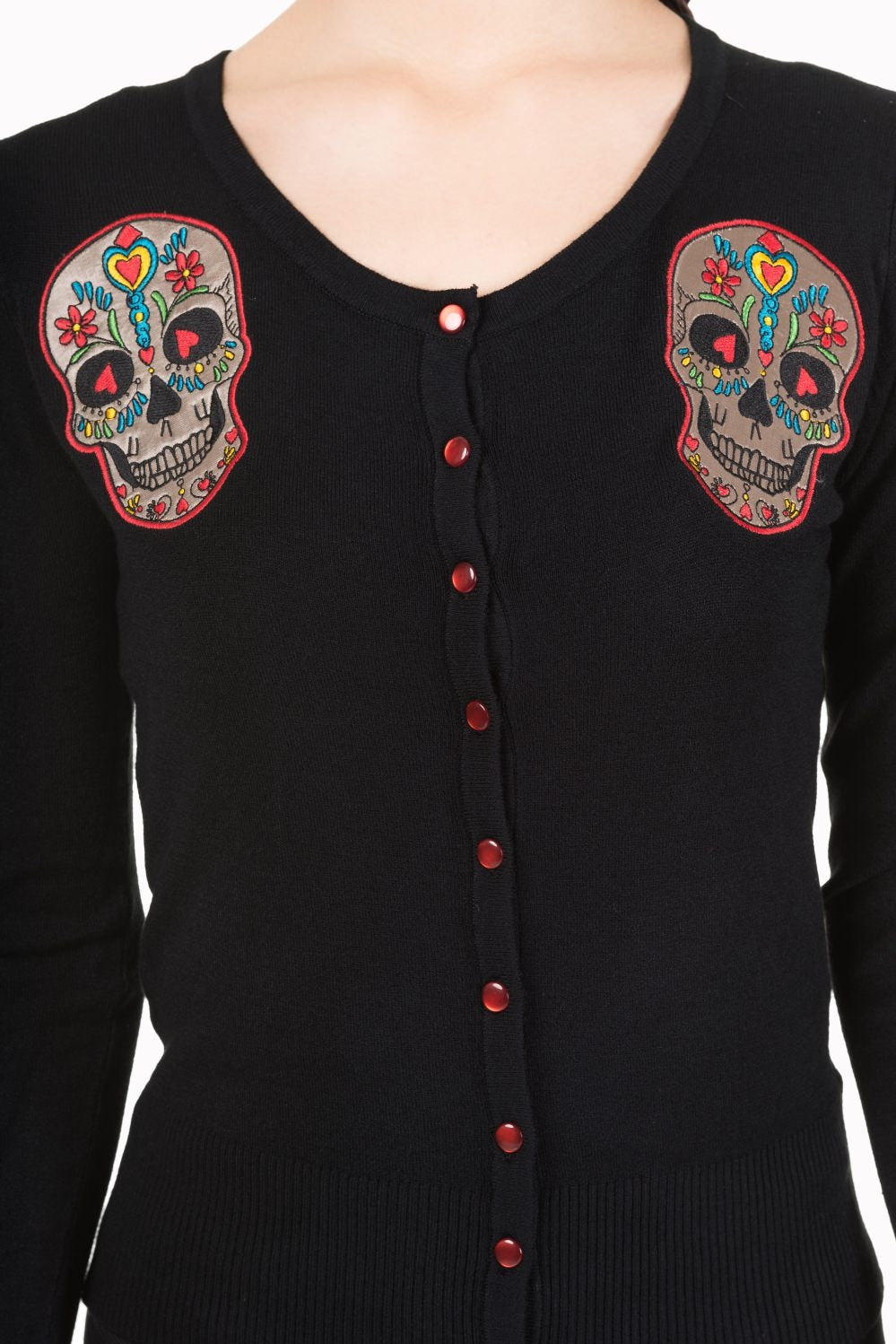 Banned Alternative Sugar Skull Rockabilly Cardigan