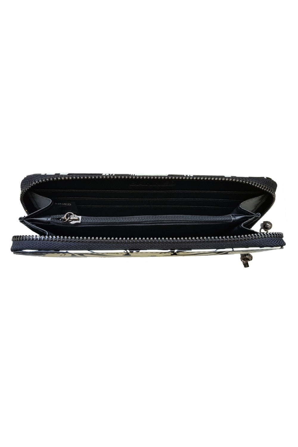 Black purse with white ribcage skeleton print