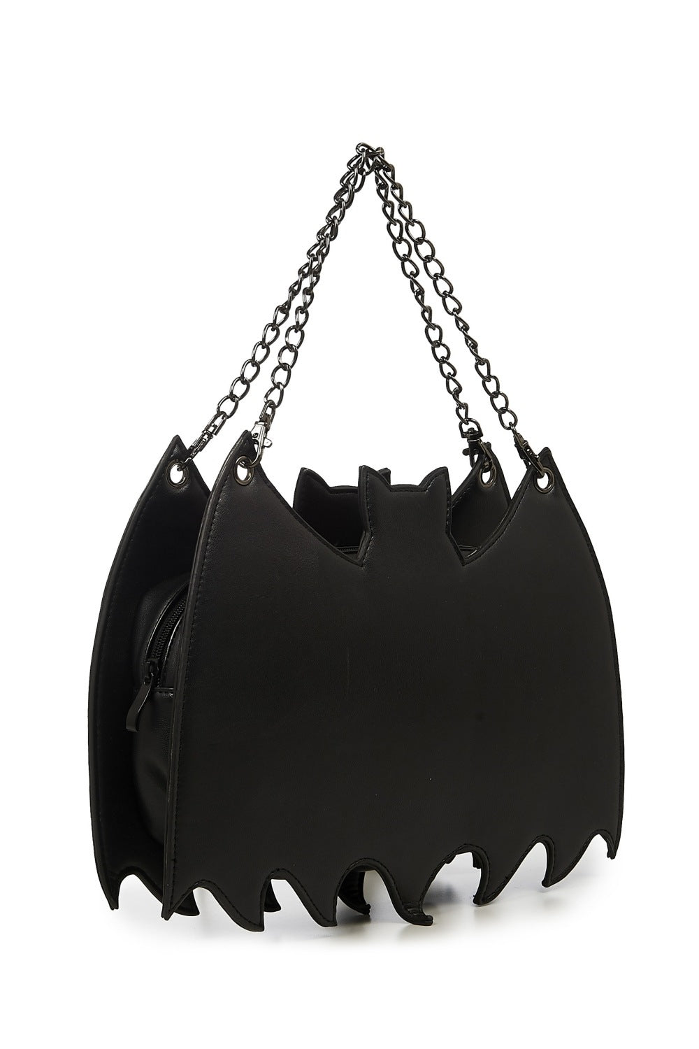 Bat shaped backpack in black