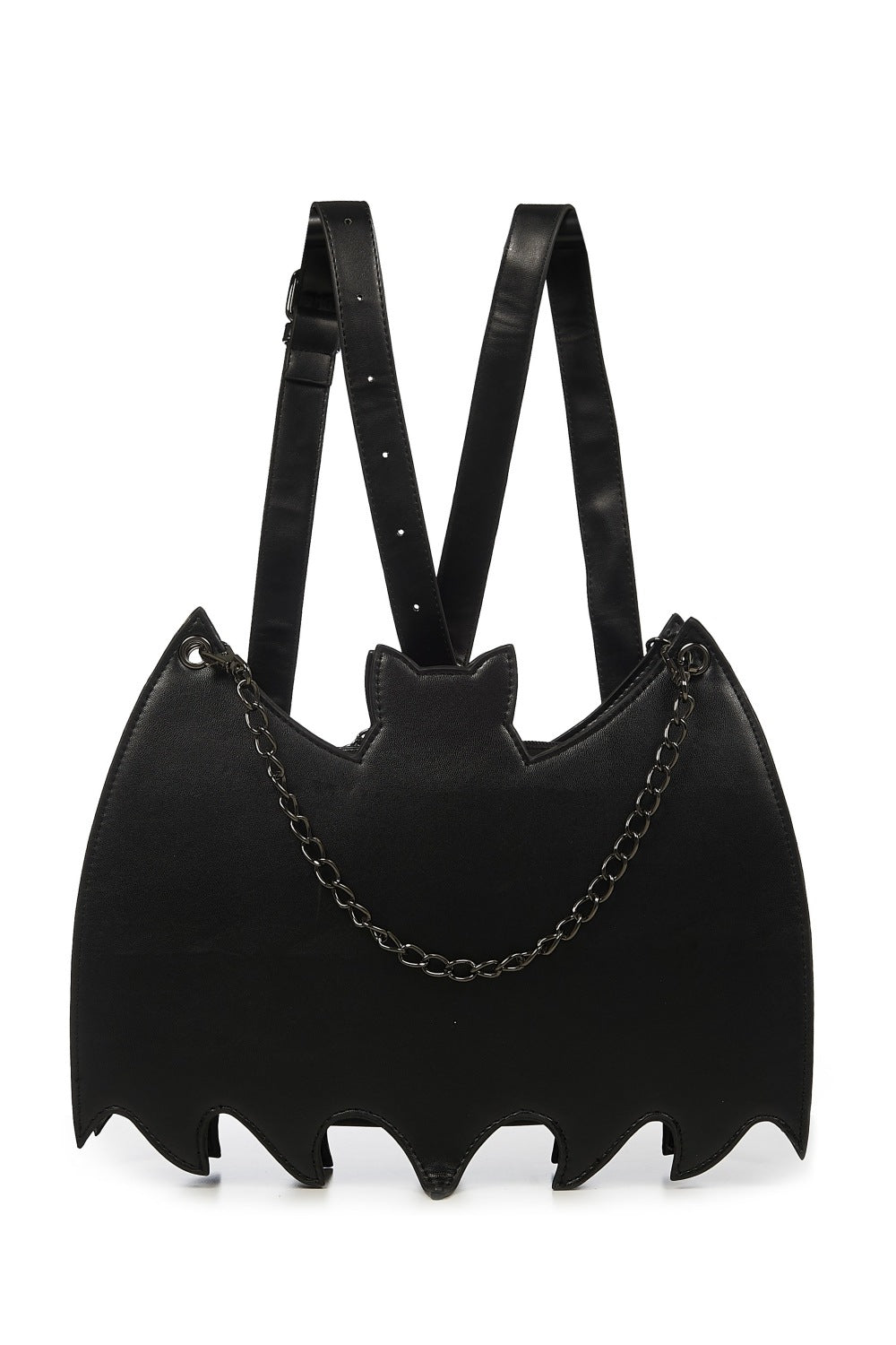 Bat shaped backpack in black