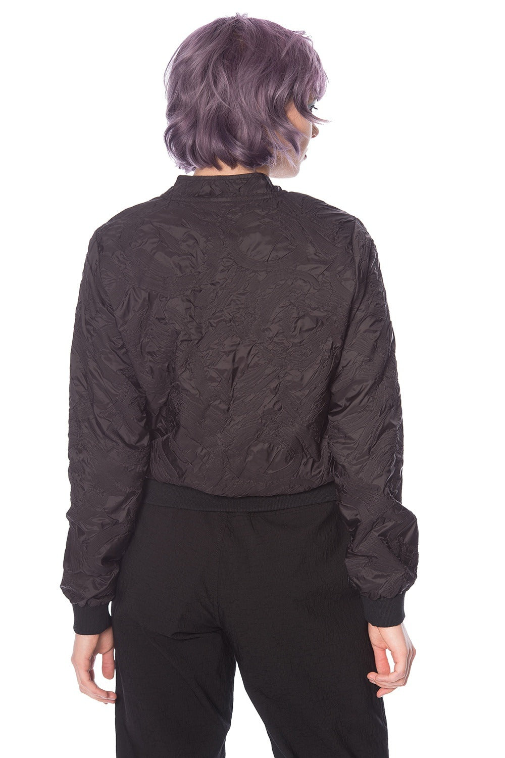 Banned Alternative BLACK LAVA BOMBER JACKET