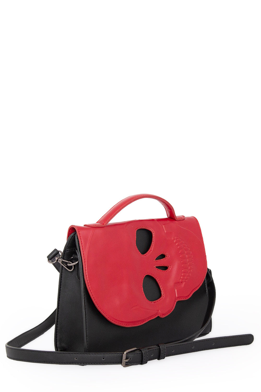 Banned Alternative Tenebris Cut Out Skull Shoulder Bag