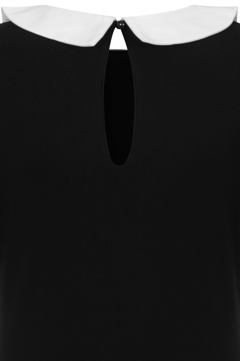 Keyhole detail of back of black top