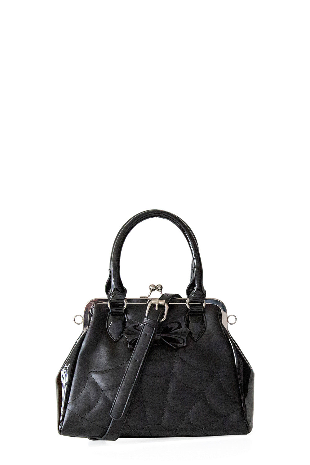 Banned Alternative Spiderweb Femme Fatale Handbag