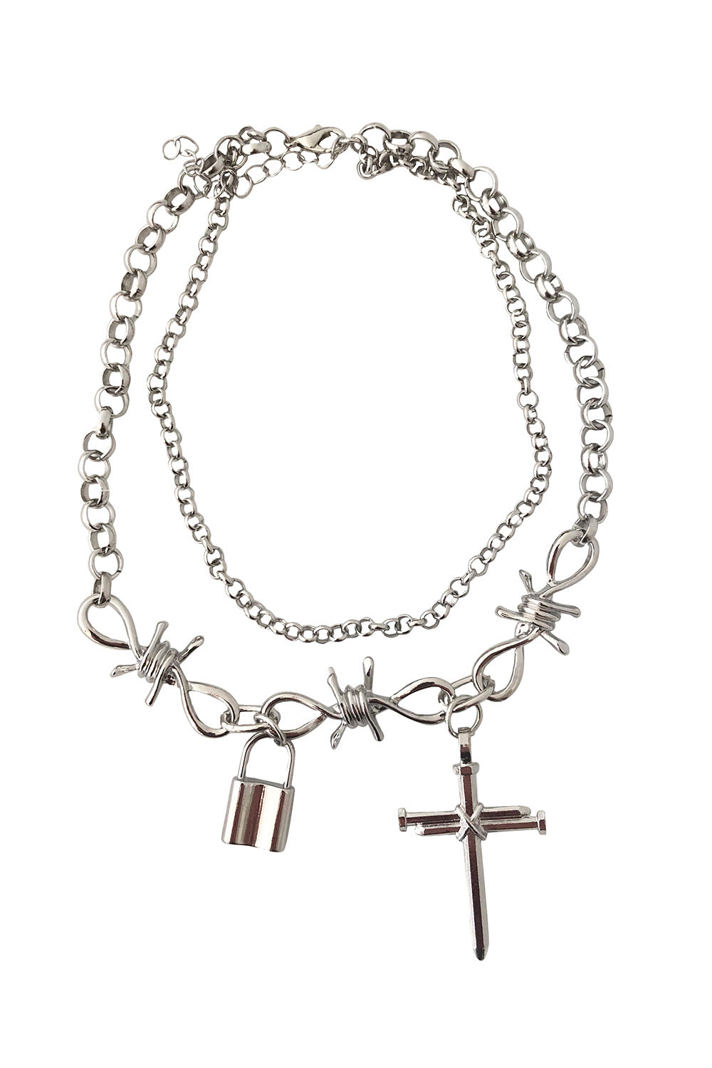 Banned Alternative Polymorph Silver Neckchain