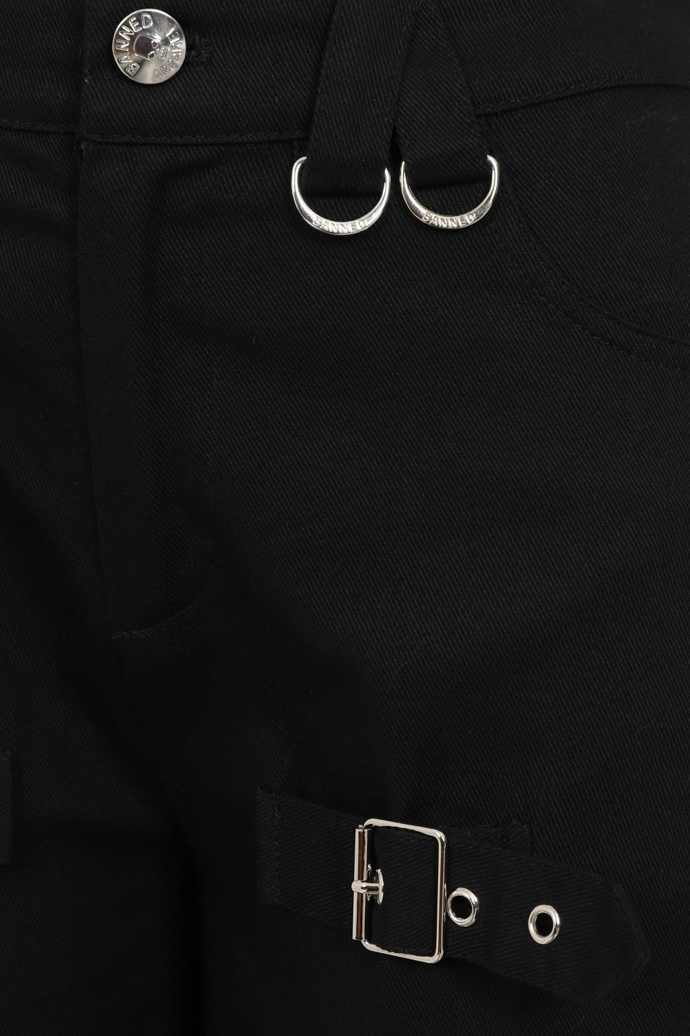 Banned Alternative Tanith 3/4 Length Straight Cut Trousers