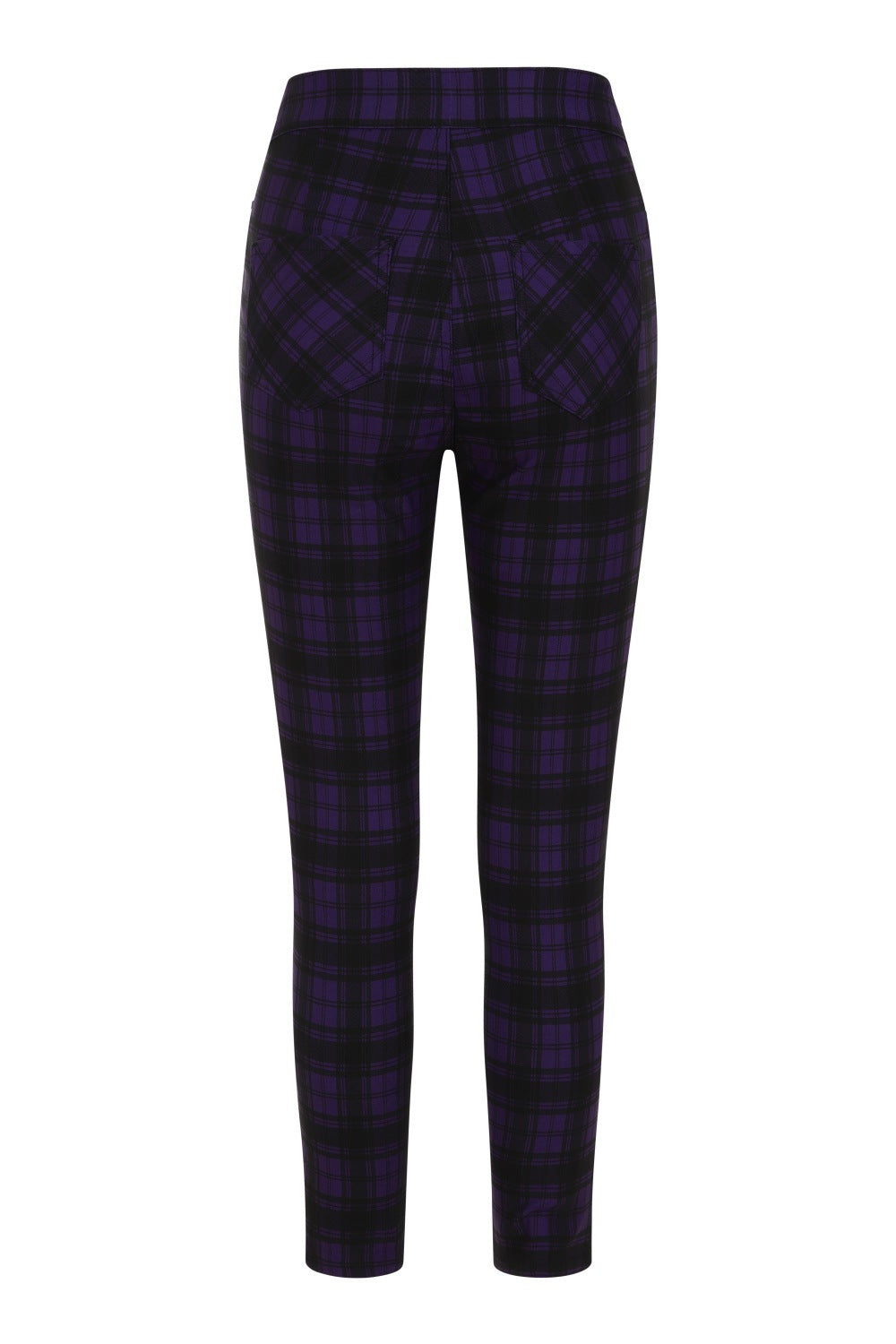 Banned Alternative Damien Stretch Check Trousers