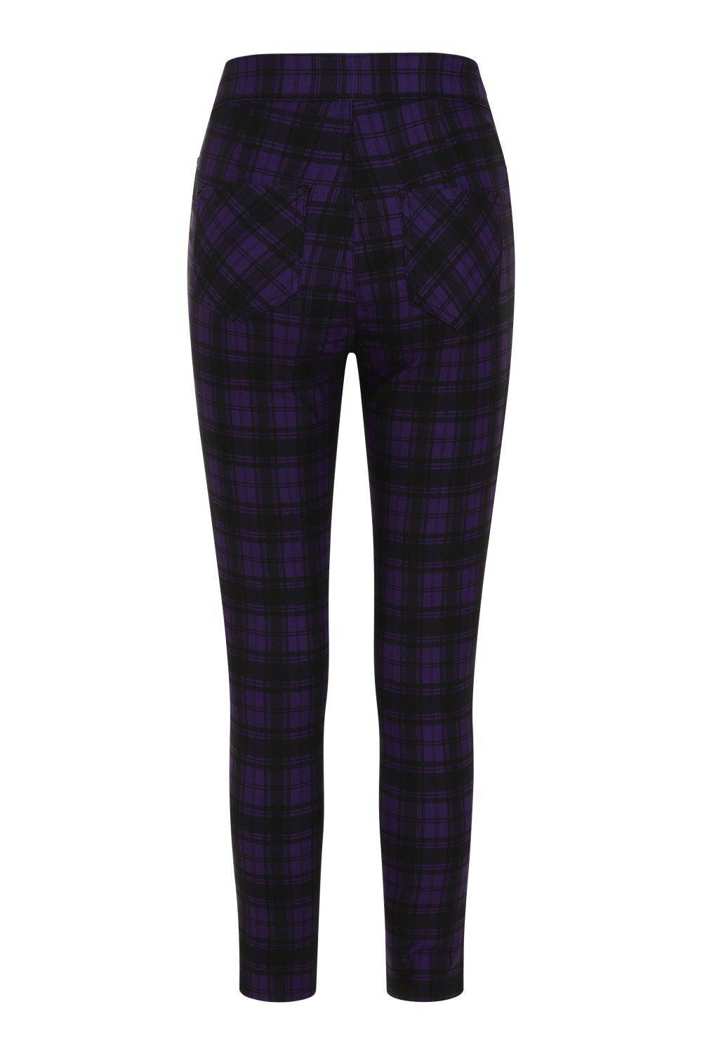 Banned Alternative Damien Stretch Check Trousers