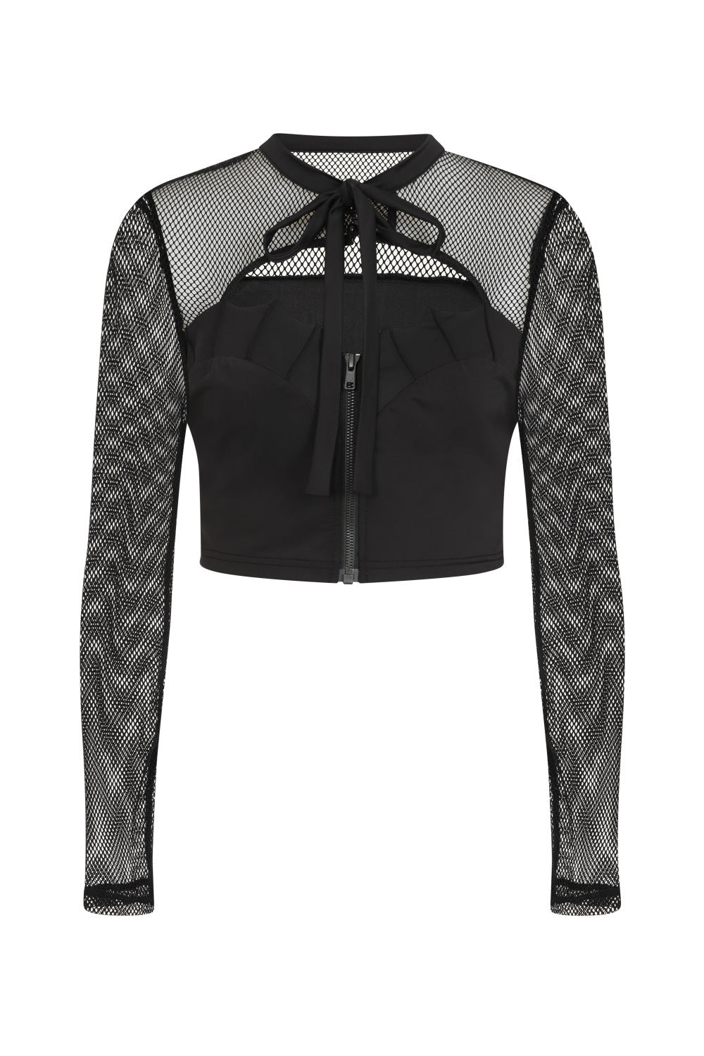 Banned Alternative Joliette Bat Wing Fishnet Mesh Top