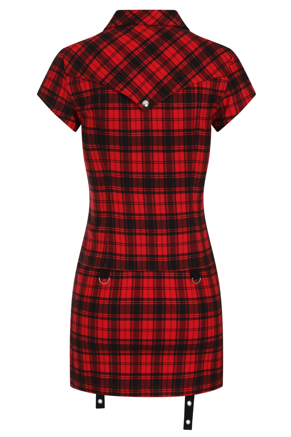 Banned Alternative Tartan Night Zip Dress