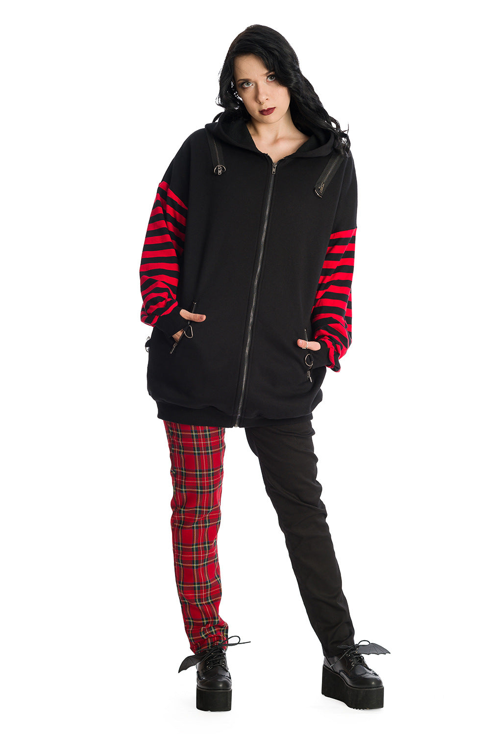 Banned Alternative Portia Front Zip Hoodie