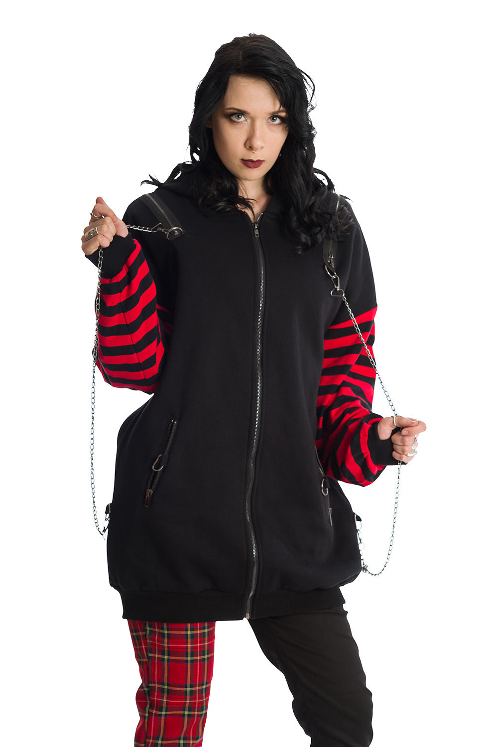 Banned Alternative Portia Front Zip Hoodie