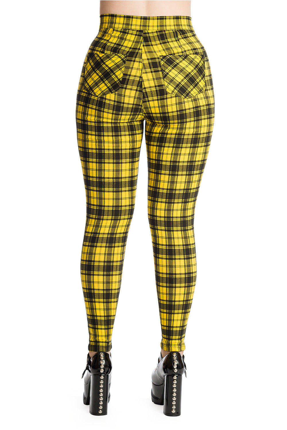 Banned Alternative Damien Stretch Check Trousers