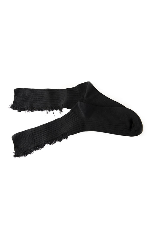 Banned Alternative Dystopian Distress Ribbed Socks