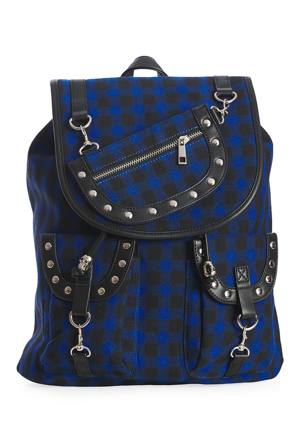 BANNED's Iconic Yamy Multi-Style Backpack | Gothic Skull Detachable Pouch Bag
