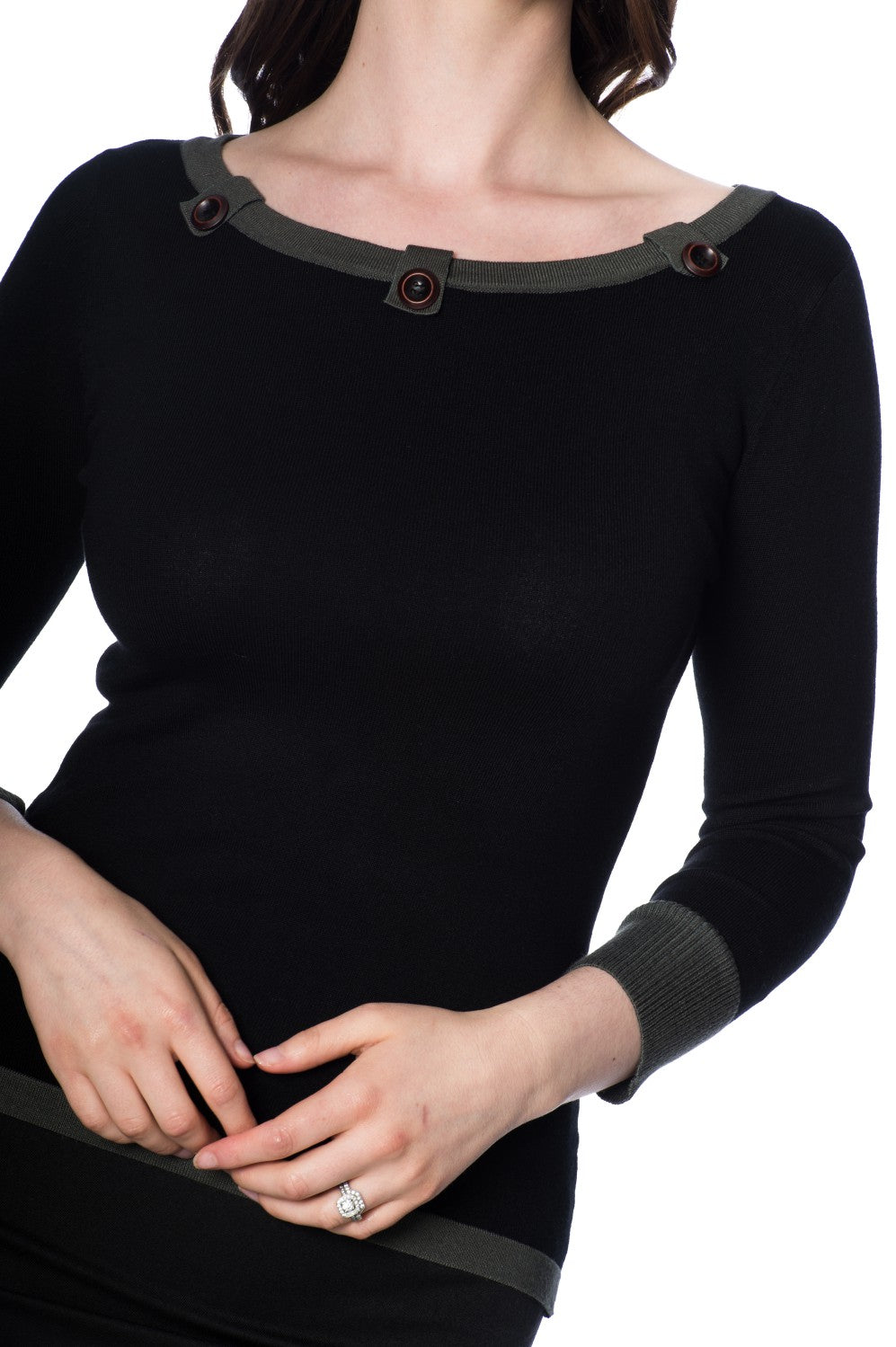 Banned Alternative VIVEKA KNITTED TAB Jumper