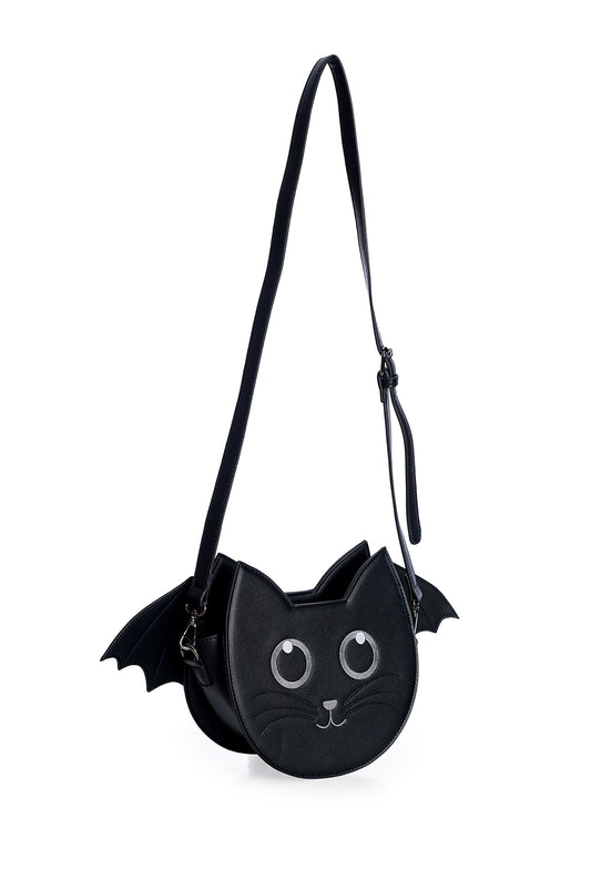 Banned Alternative Wendigo Black Cat Mini Shoulder Bag