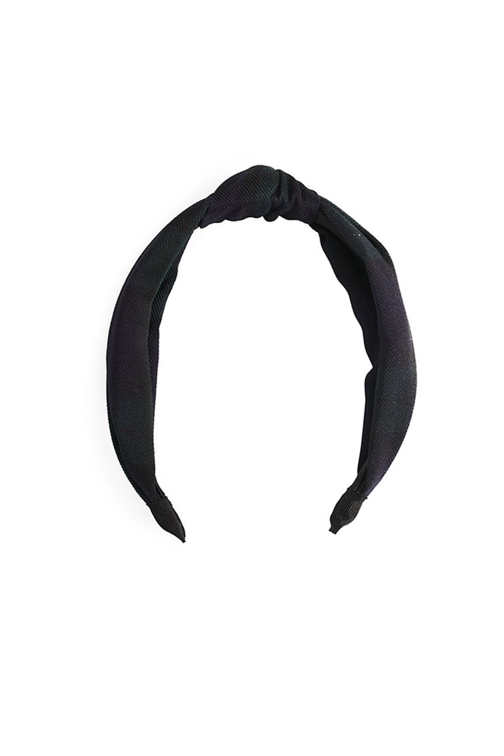 green tartan headband