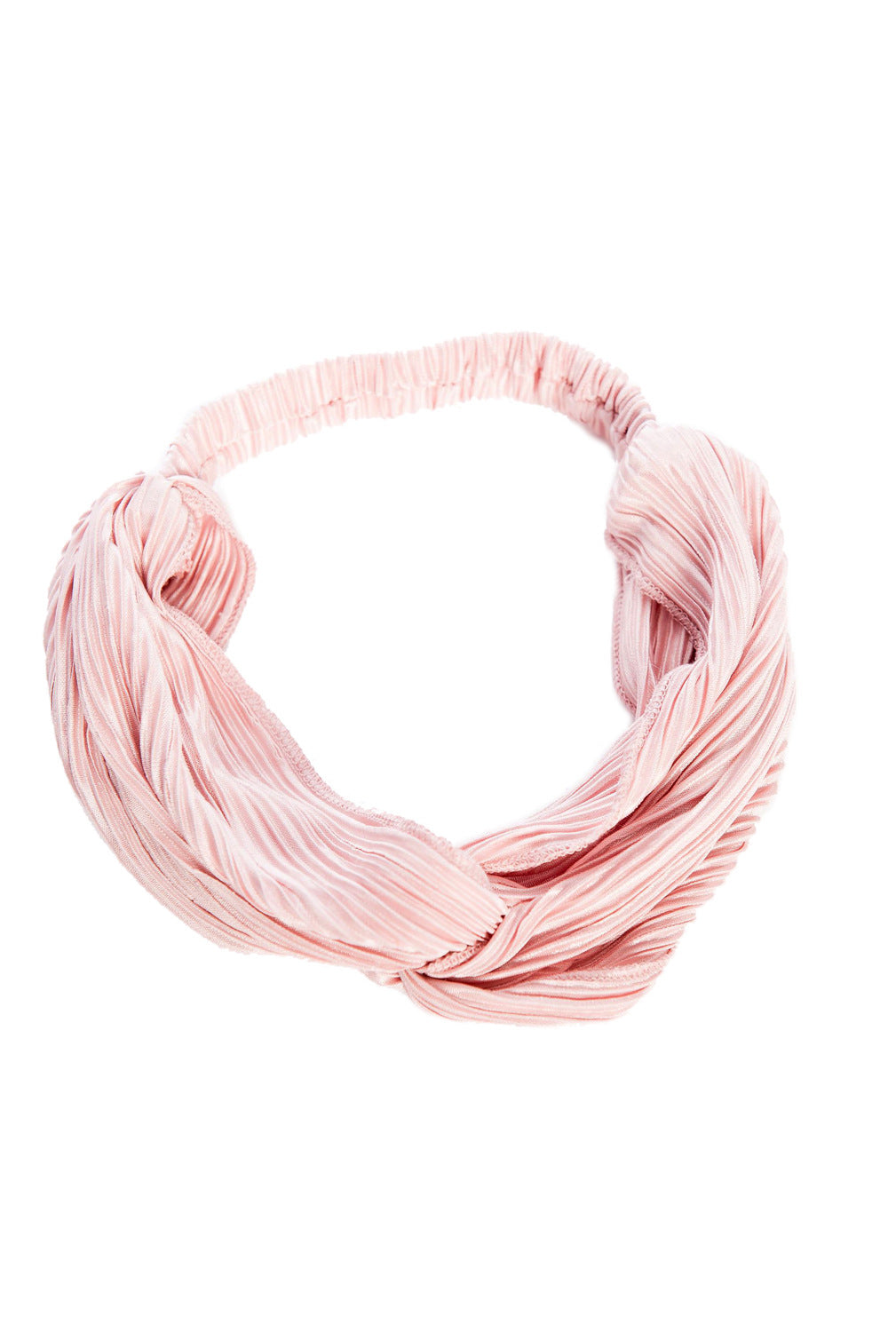 pale pink pleated alice headband